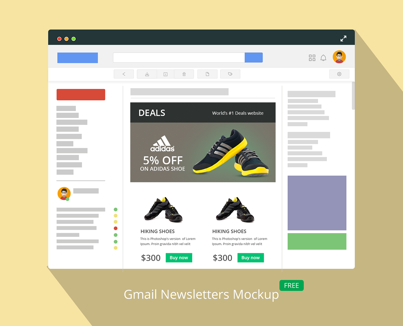Download Gmail Newsletter Mockup On Behance