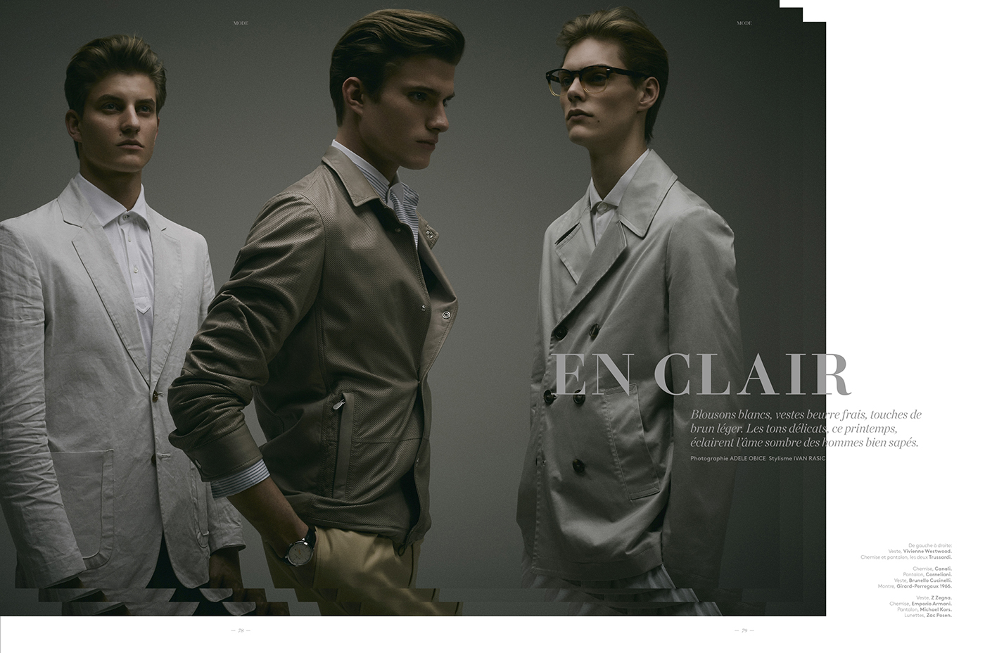 editorial magazine L'Officiel Homme Suisse hair haircut men Mimmo Di Maggio grooming