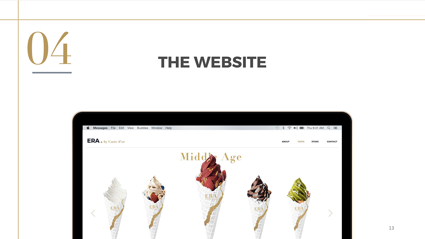 ice cream identity logo Web app design poster Advertising 