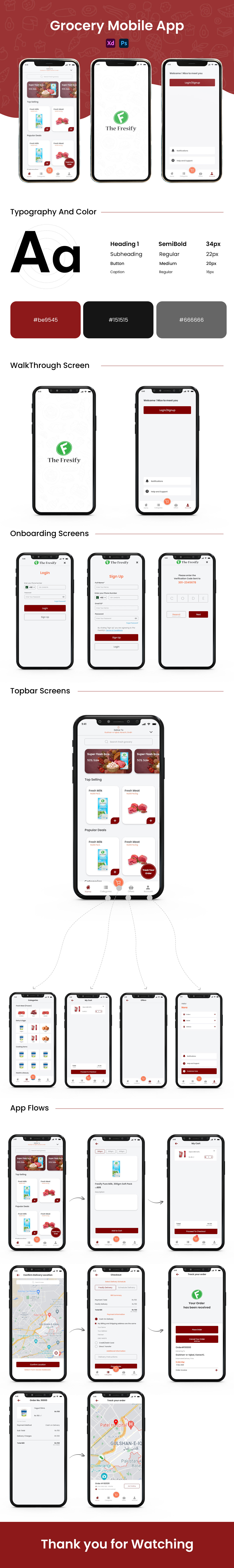 app mobile Grocery menu UI/UX app design Figma user interface ui design