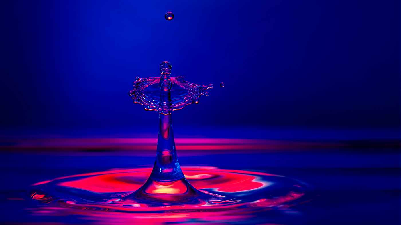 water drops spalsh macro studio light colors art