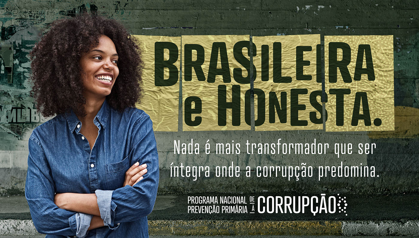 anti-corruption mobilization branding  Brazil Brasil