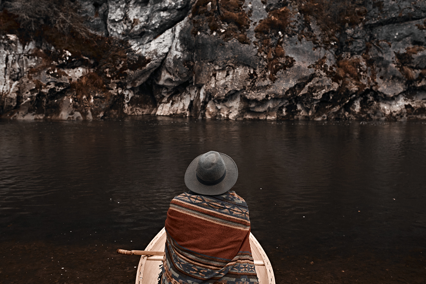 canoe Travel folk model redindian Mountain river Russia