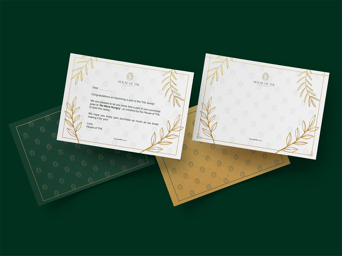 Brand Design branding  fashion branding fashion packaging gold and green graphic design  luxury branding luxury packaging package design  Packaging
