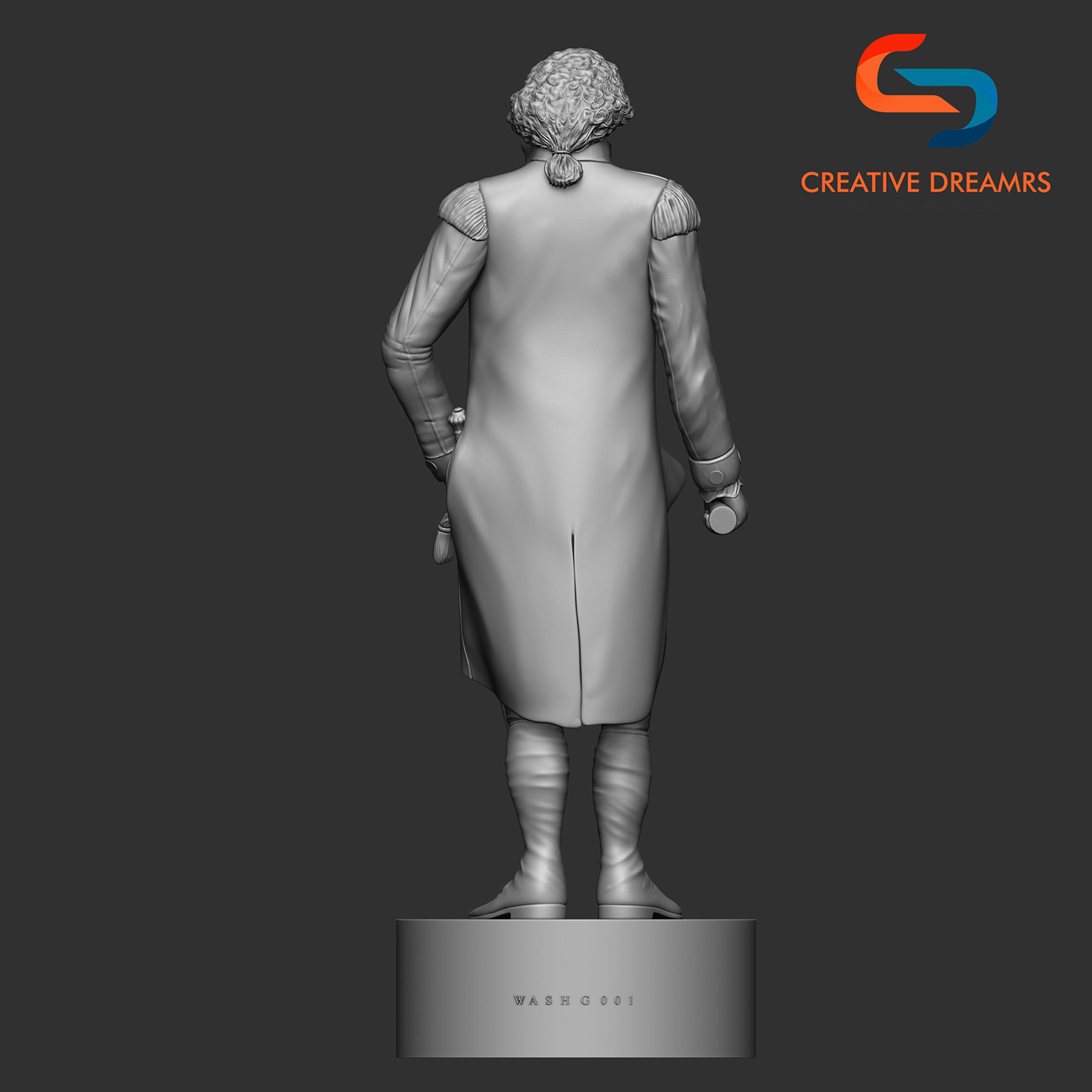 3D thomas modeling rendering Character designing Printing jefferson