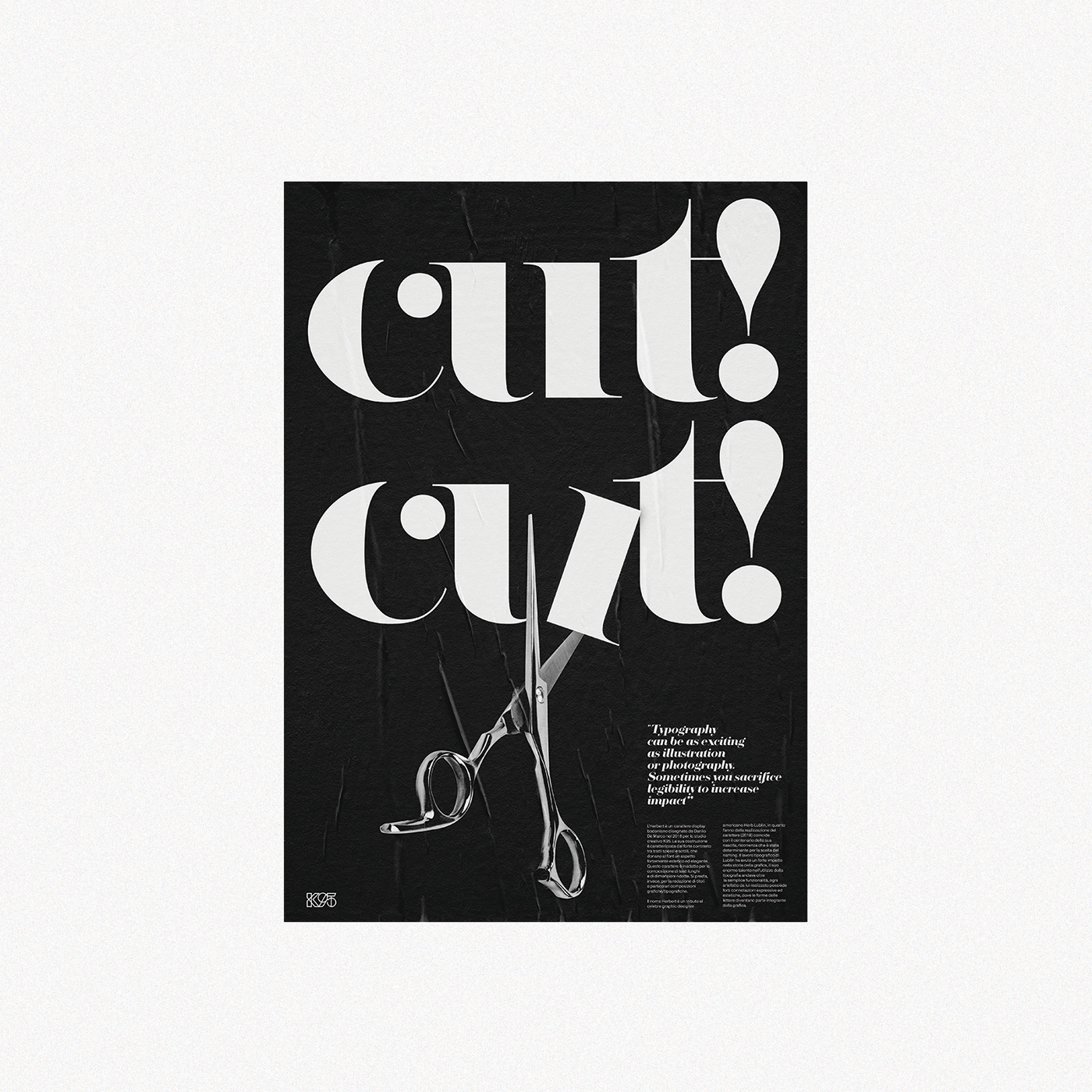 poster graphic Typeface lubalin Exhibition  posters design font