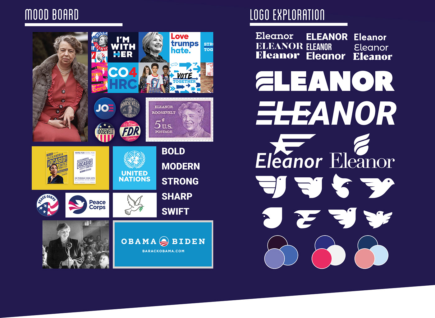 eleanor roosevelt eleanor roosevelt political design politics 2020 election historical Identity Design Logo Design feminism toolkit