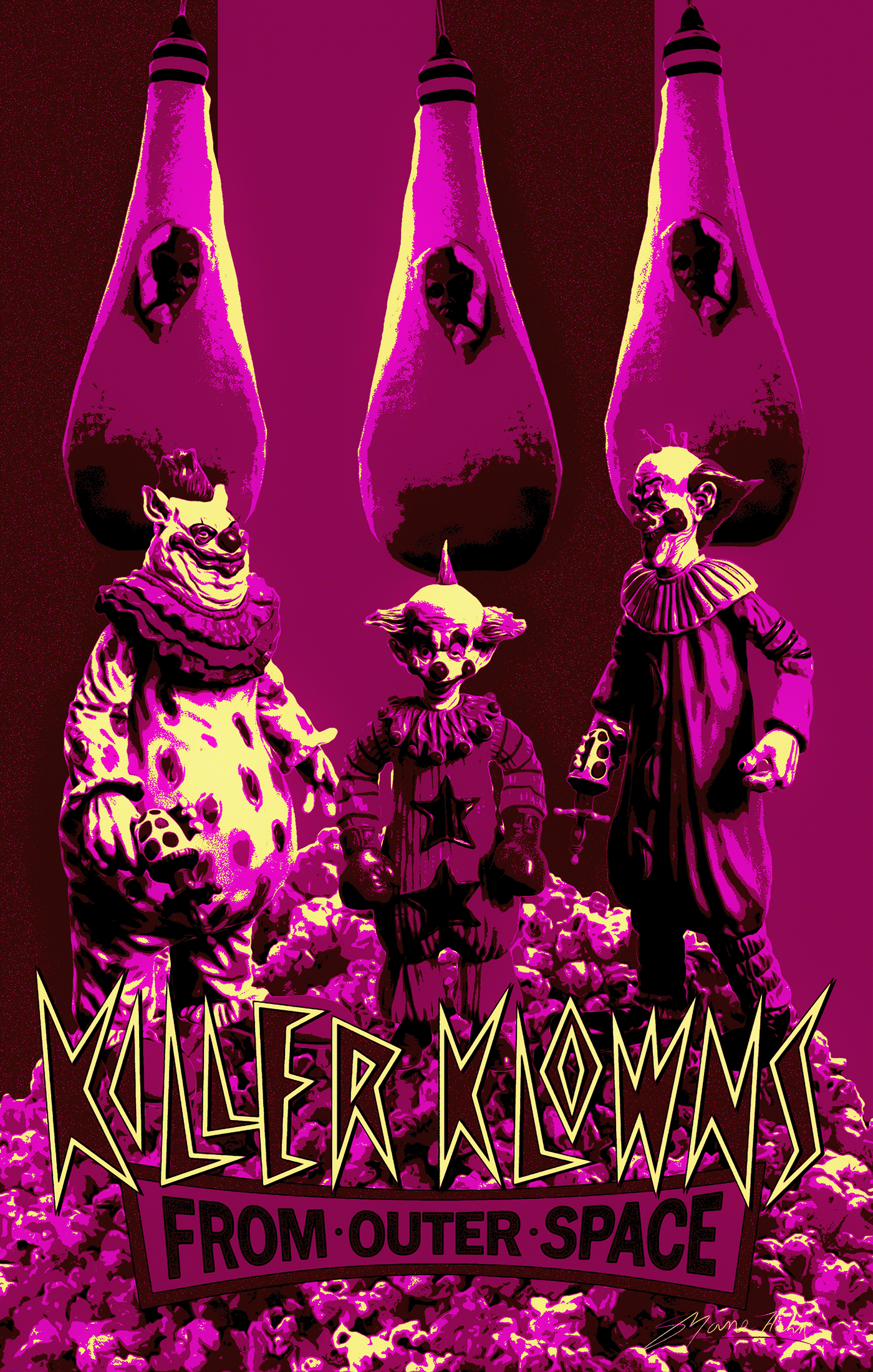 horror movie poster Clowns Digital Art  Graphic Designer