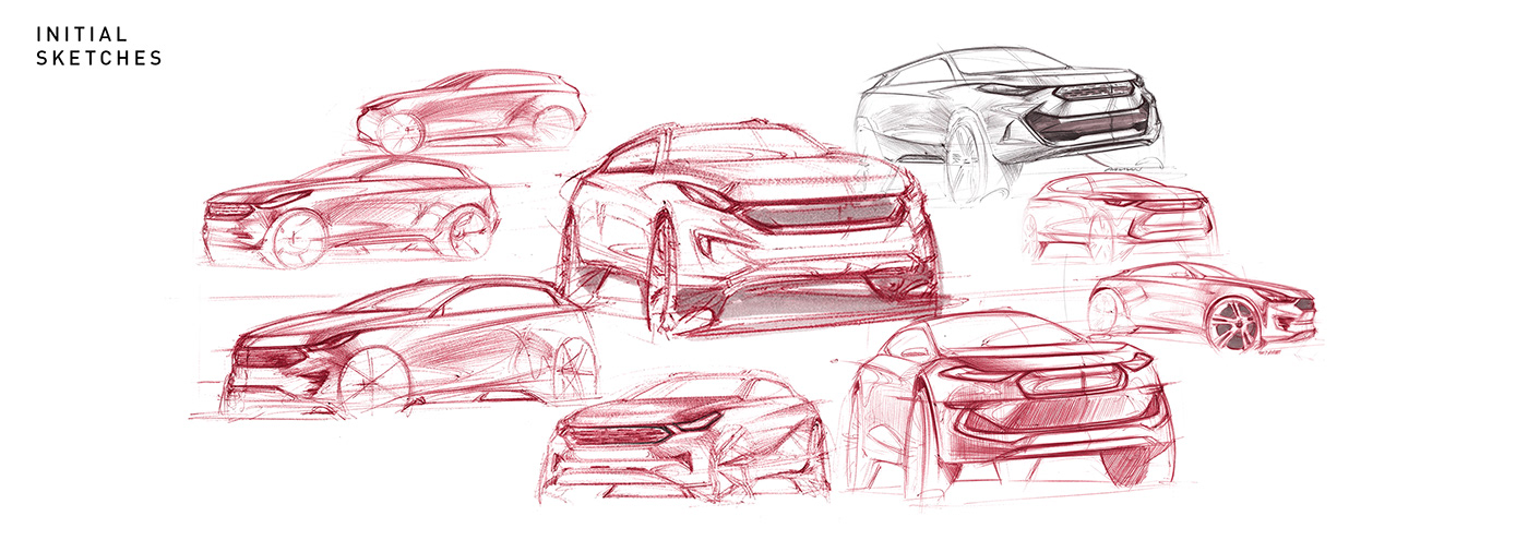 sketch car design automotive sketch Transportation Design suv