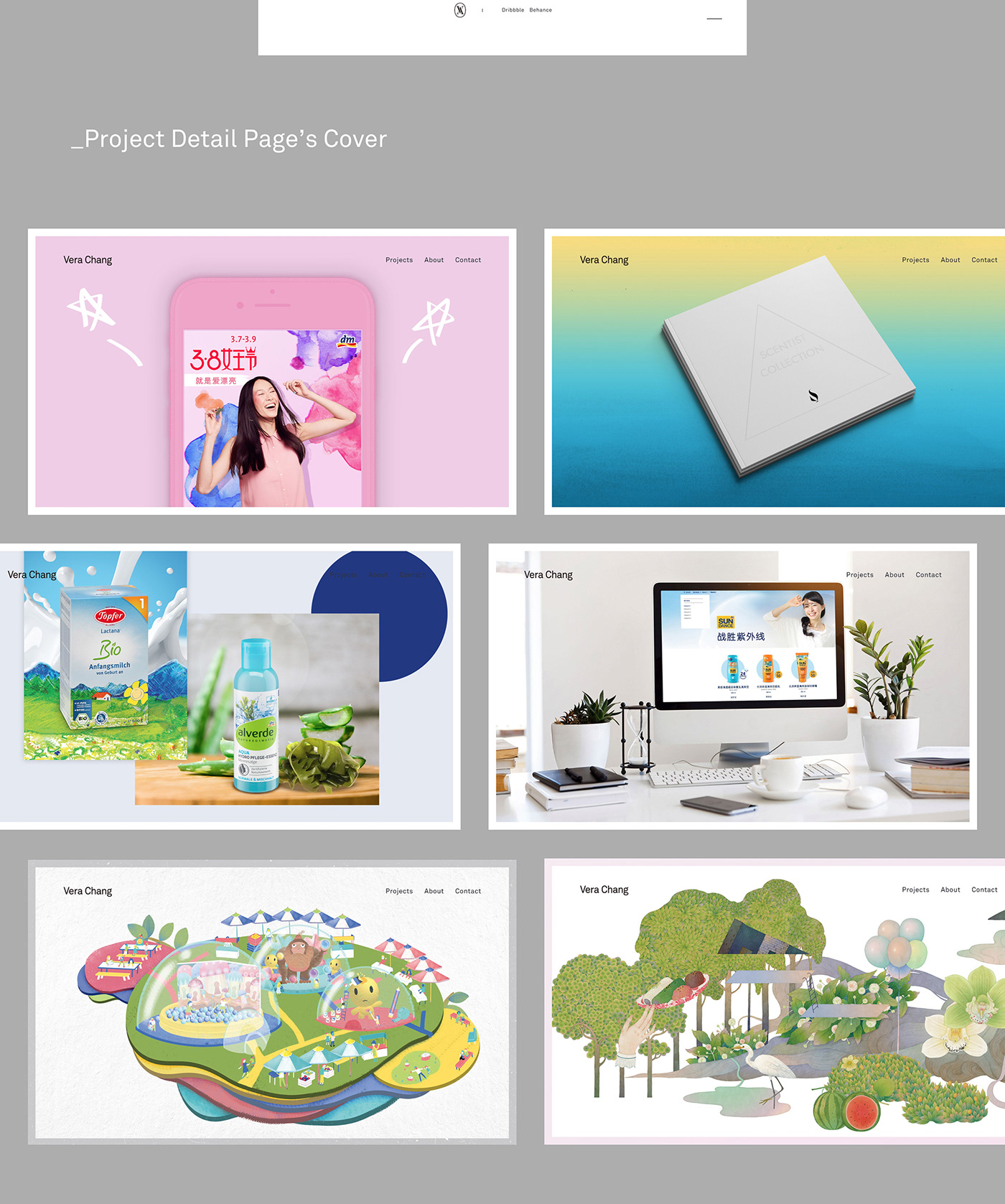 Website portfolio visual design branding  landing page campaign UI minimal 作品集 網頁