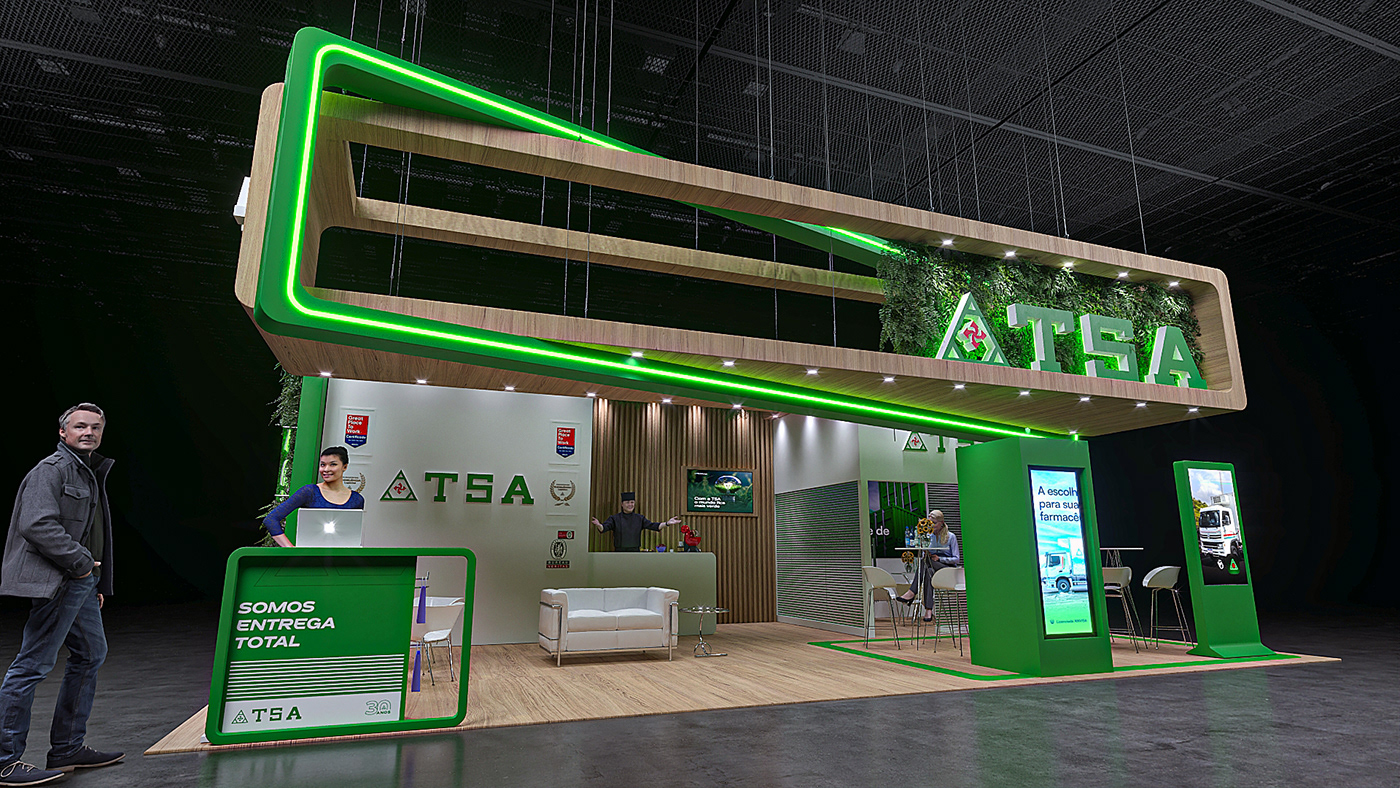 booth Stand Exhibition  Event Render 3ds max corona architecture