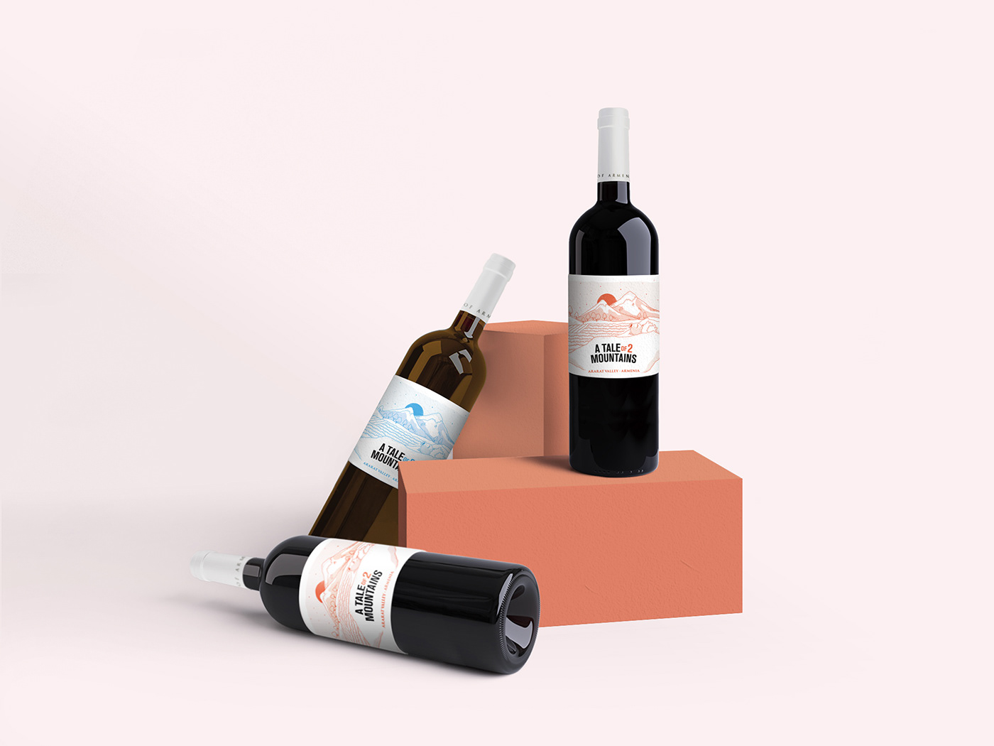 wine wine label label design Armenia karas wines Red wine White Wine ILLUSTRATION 