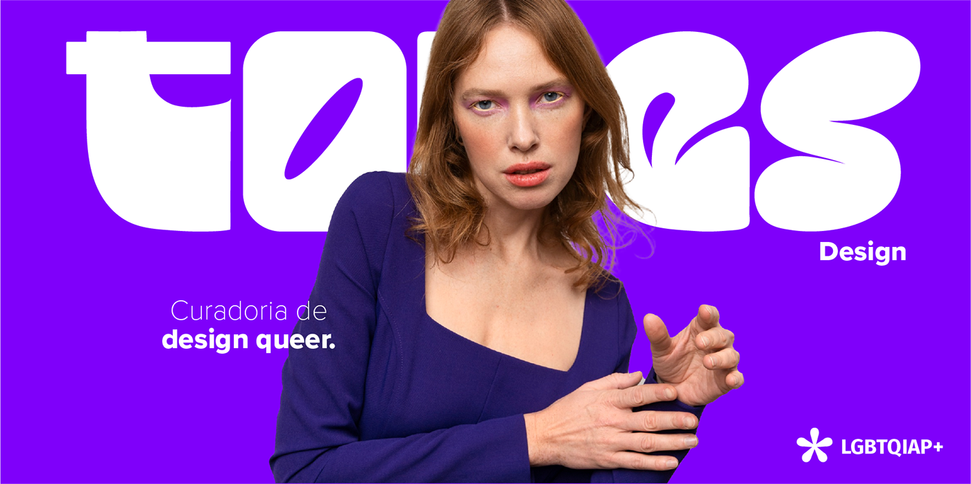 logo pride queer todes typography   visual identity