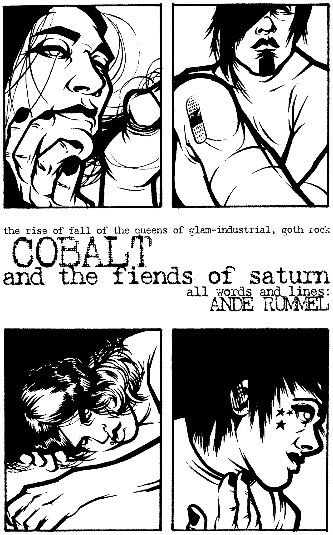 comicbook comics ILLUSTRATION  sequential Rock And Roll industial glam goth