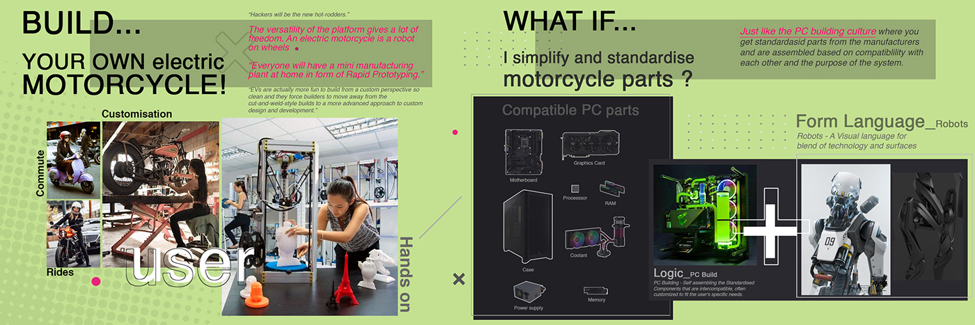 Automotive design Autonomous BMW Motorrad concept concept design Cyberpunk motorcycle motorcycle design nvidia robot
