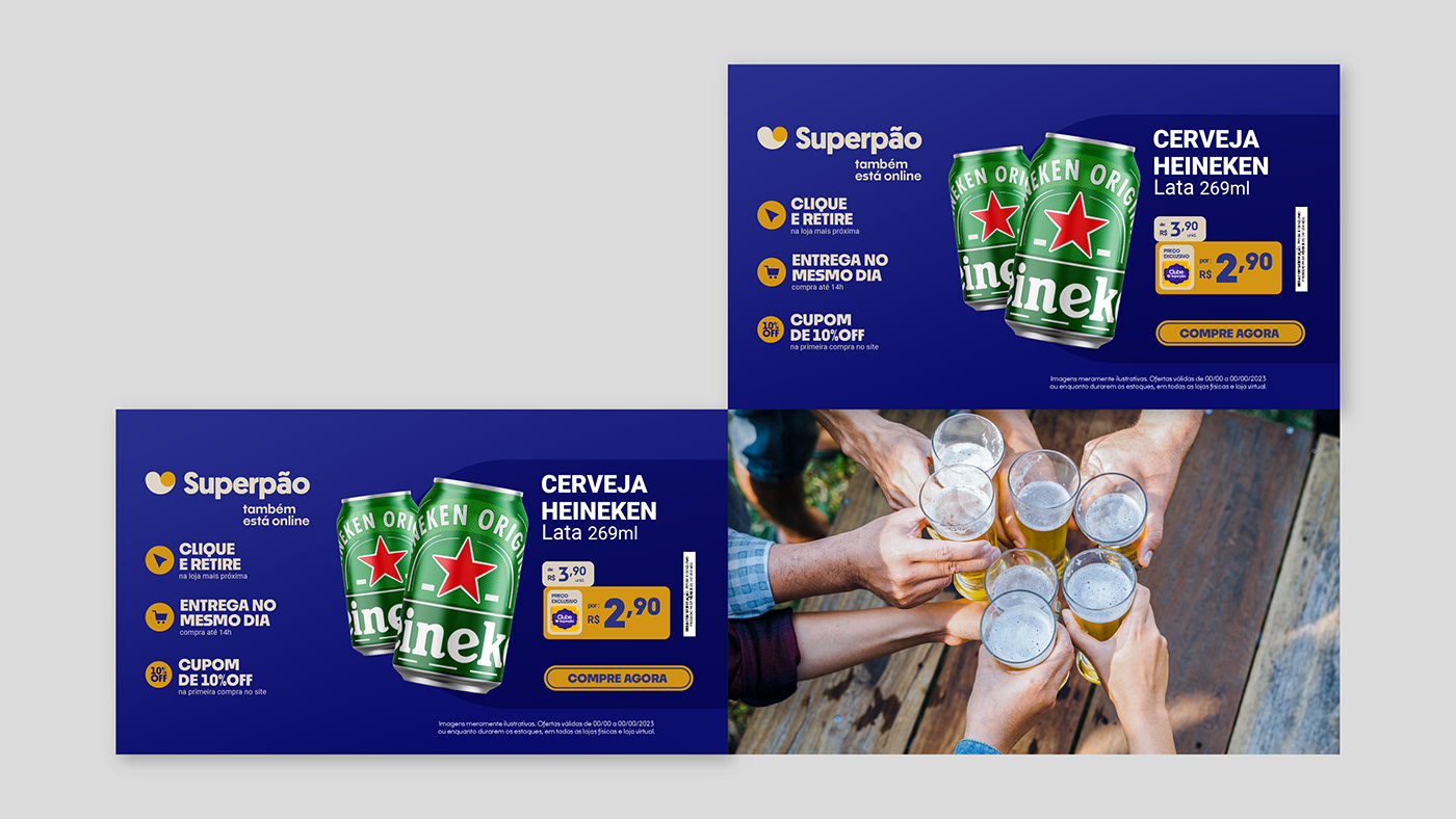 campaign marketing   Graphic Designer varejo supermercado campanha publicidade Propaganda design gráfico digital