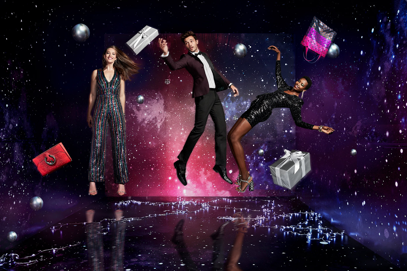 Advertising  campaign Fashion  Holiday luxury motion graphics  outerspace Space  surreal