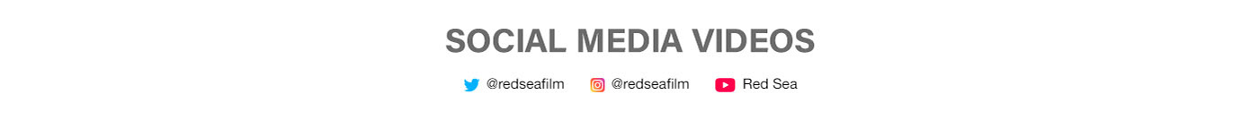motion graphics  Cinema festival cinematography redsea Film  