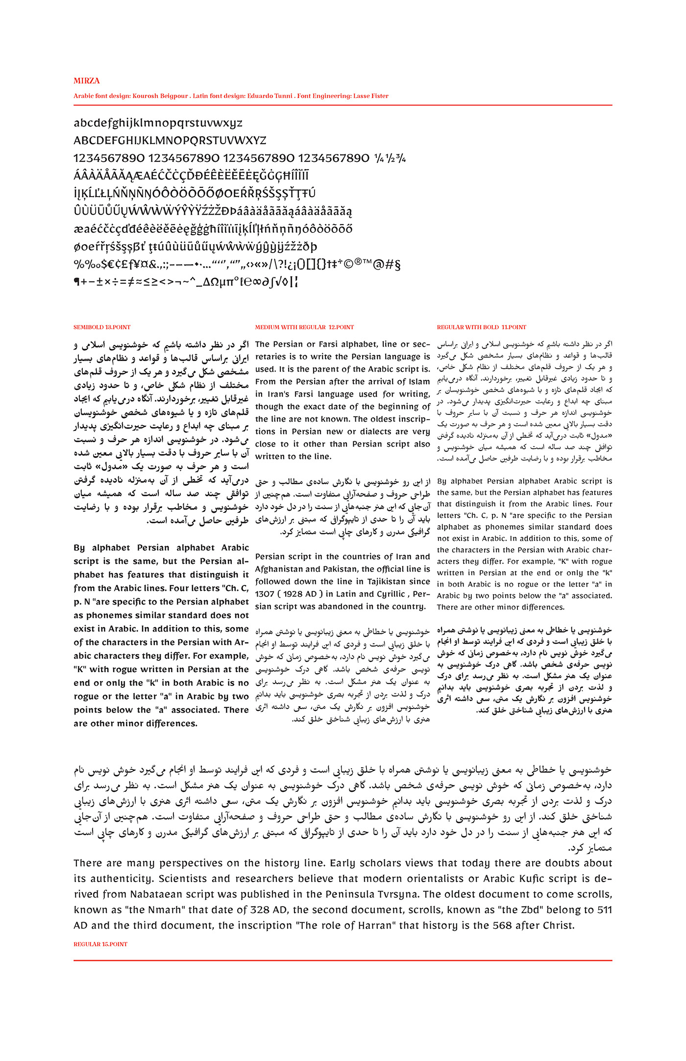 font persian arabic type
