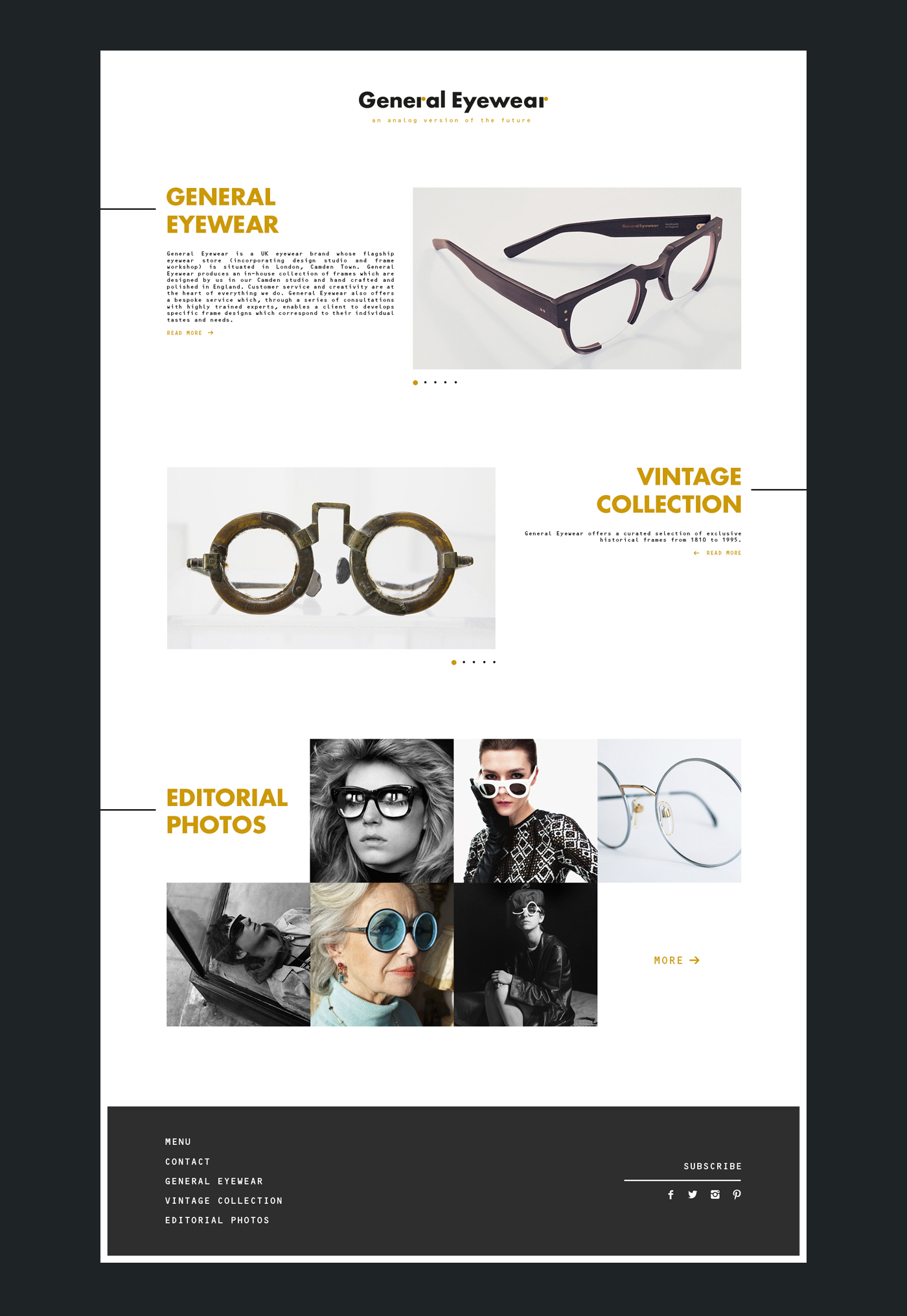 eyewear shop future branding  brand businesscard card Photography  Website app