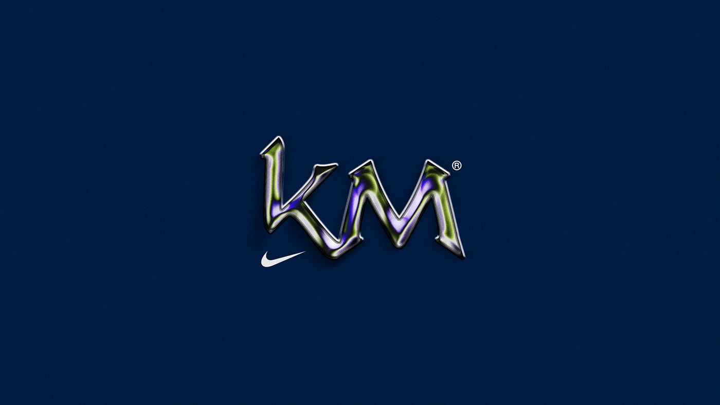 Athlete logo Kylian Mbappé soccer football merch design apparel sports Nike Sports Design PSG
