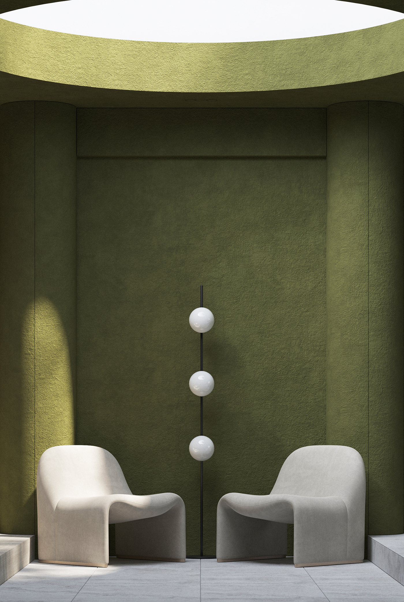 architecture corona green hotel Interior interiordesign minimal Render visualization