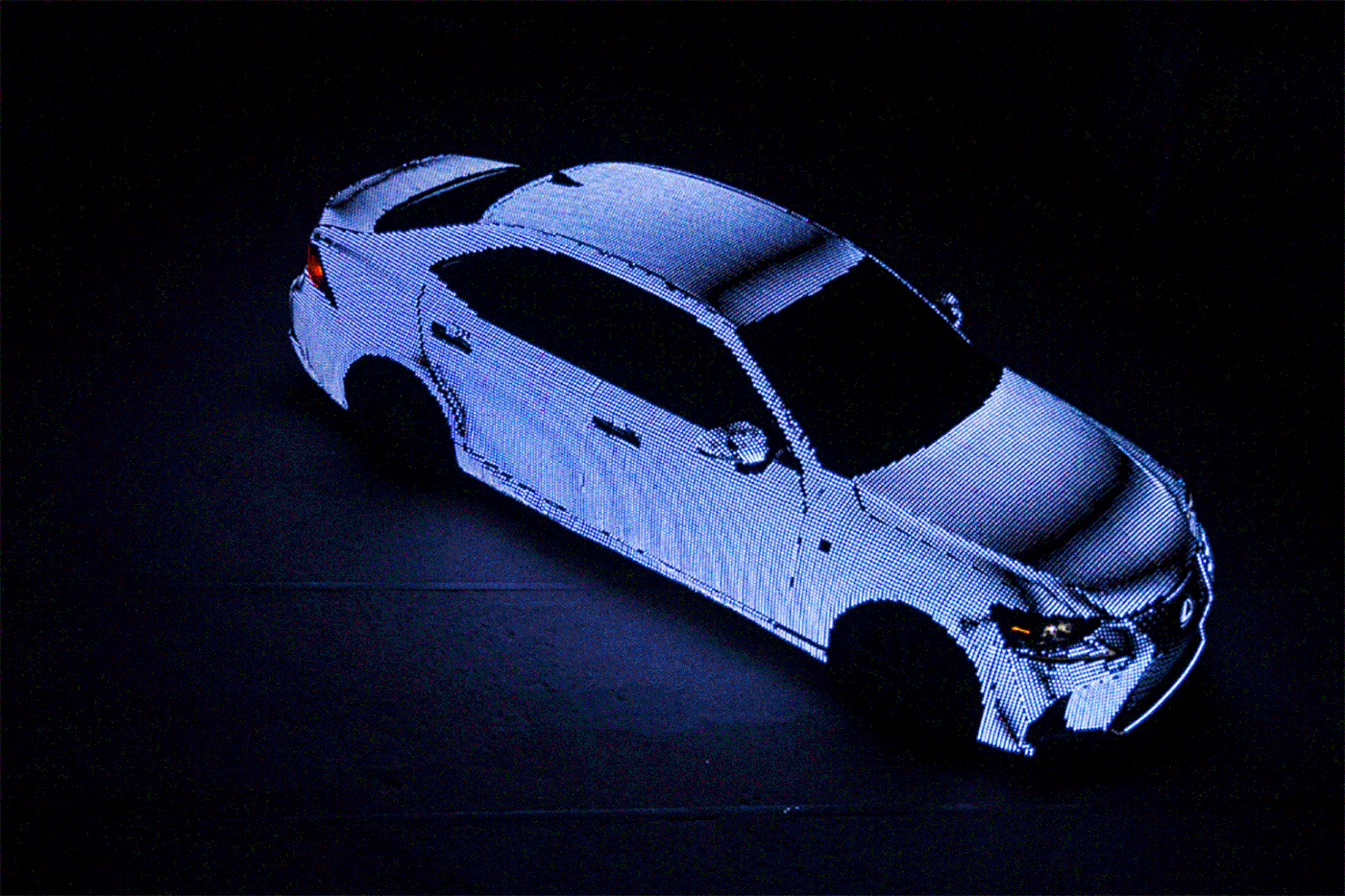 art interactive car Lexus immersive led Experiental