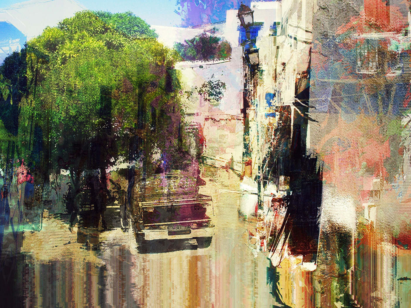 nabeul Sidi Bou Said tunisia distortion pixel experimental Glitch collage filter effect