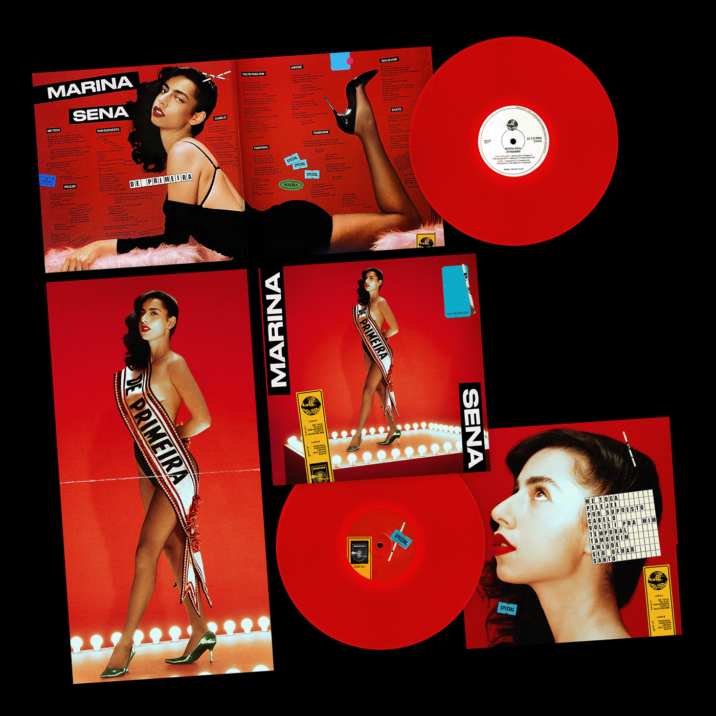 cover design LP marina sena music record record cover vinyl