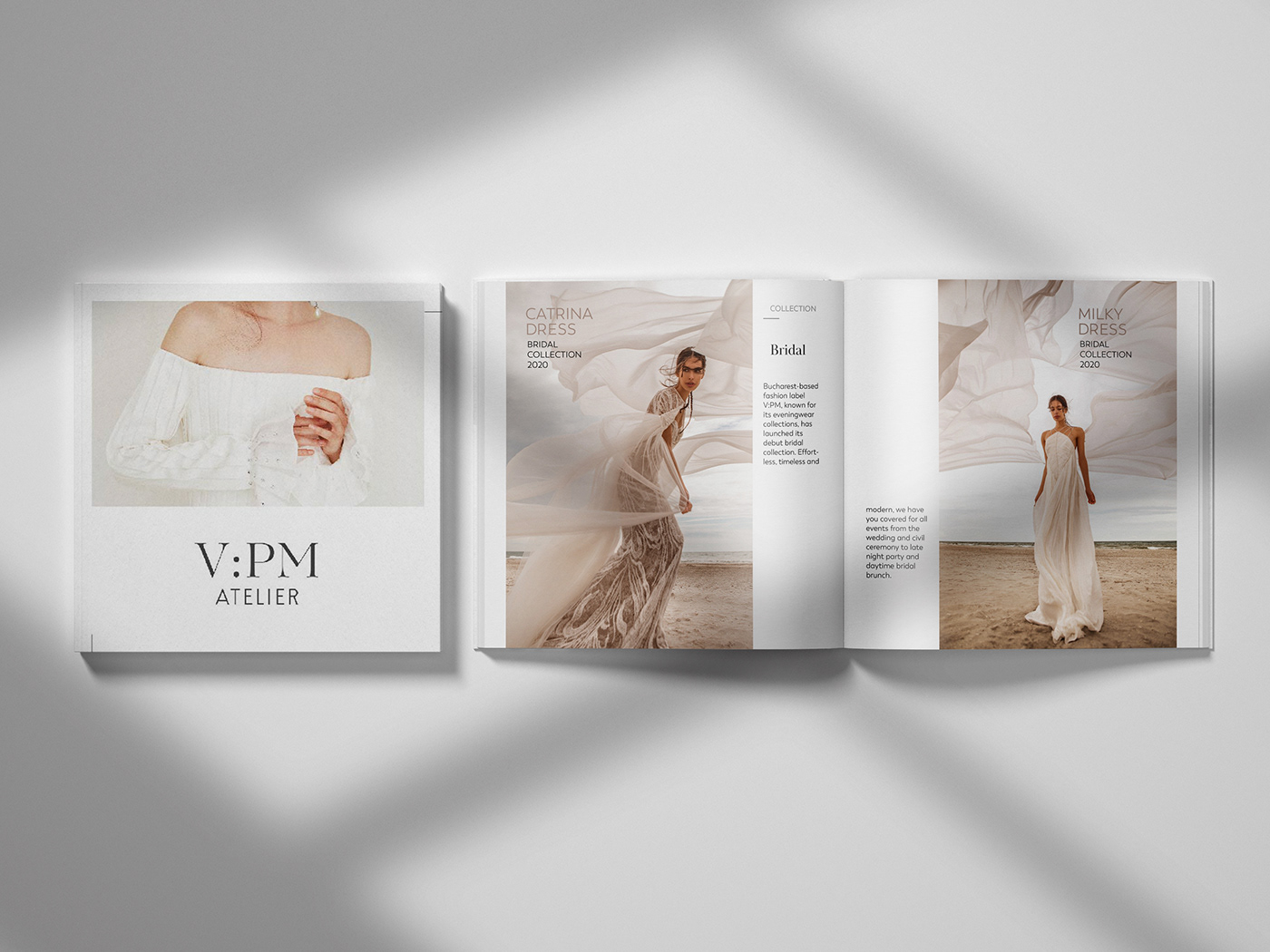 atelier catalog couture editorial editorialproject InDesign Minimalism