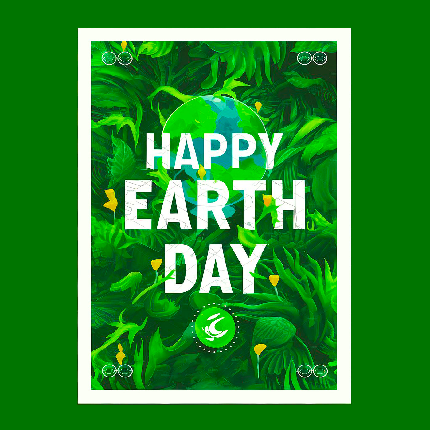 Happy Earth Day earth day Earth Day Design earth design Nature graphic design  typography   poster Day