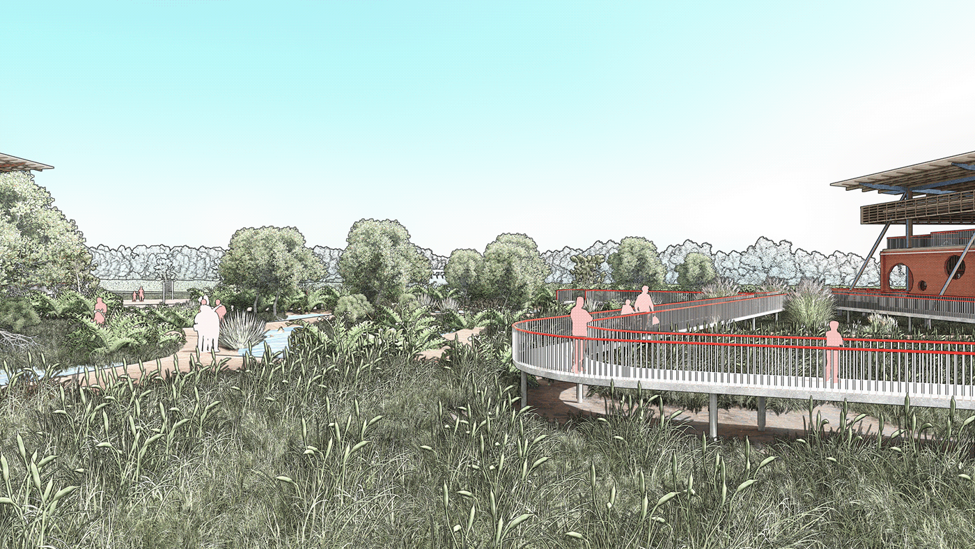 3D architecture exterior graduation project interior design  Kinderdorf Render School Project sos village visualization