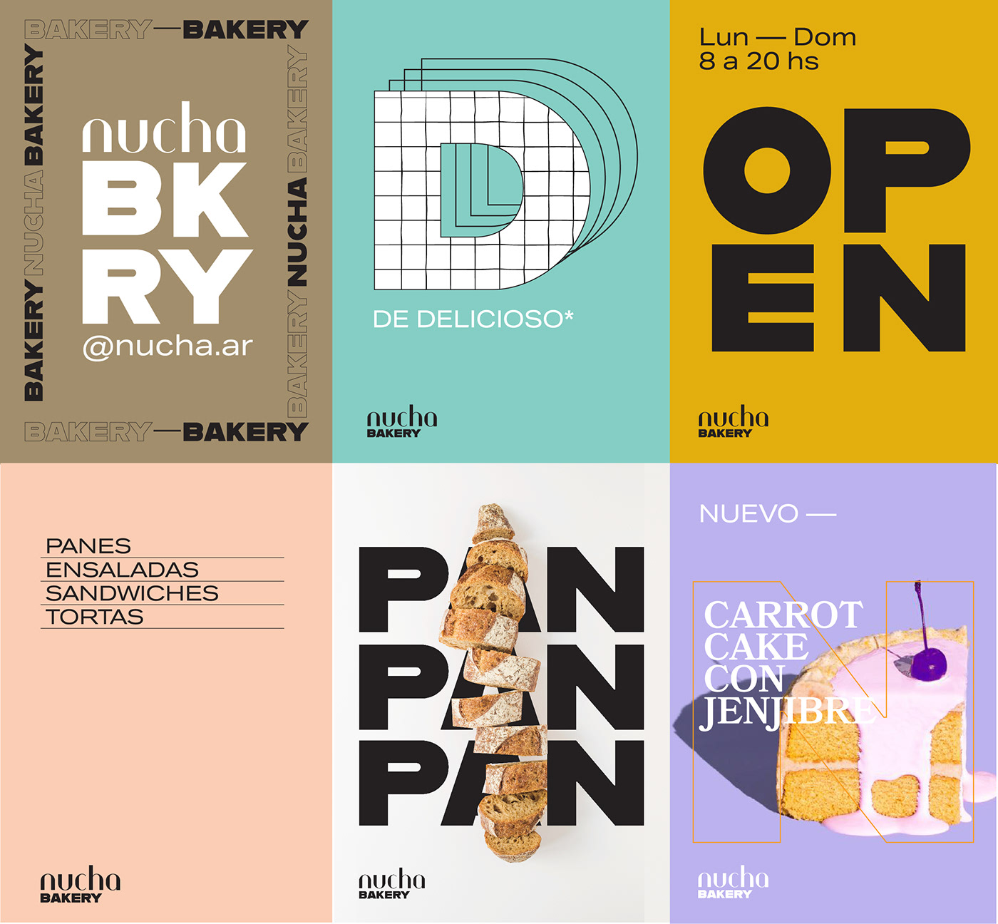 Coffee bakery logo pattern type typography   color branding 