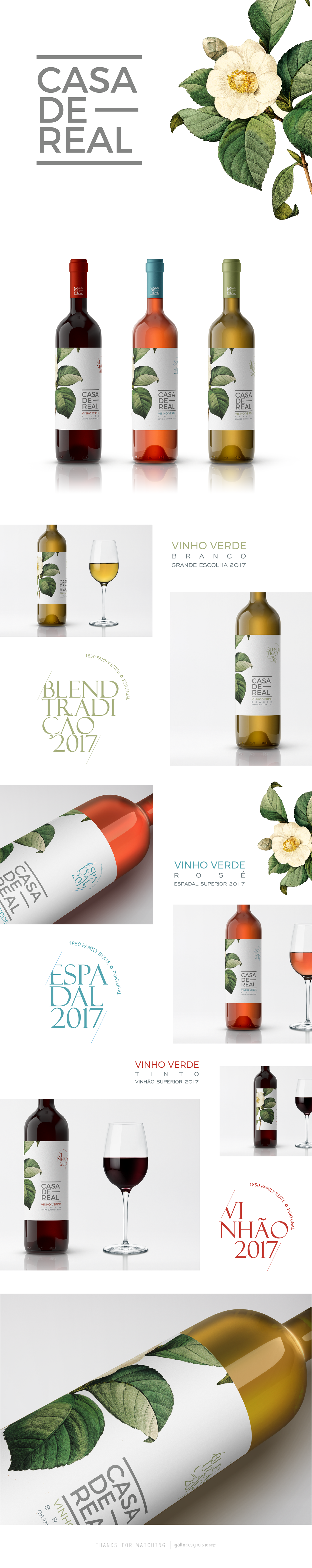 wine Label design branding  logo Amarante vinho verde verde wine doc