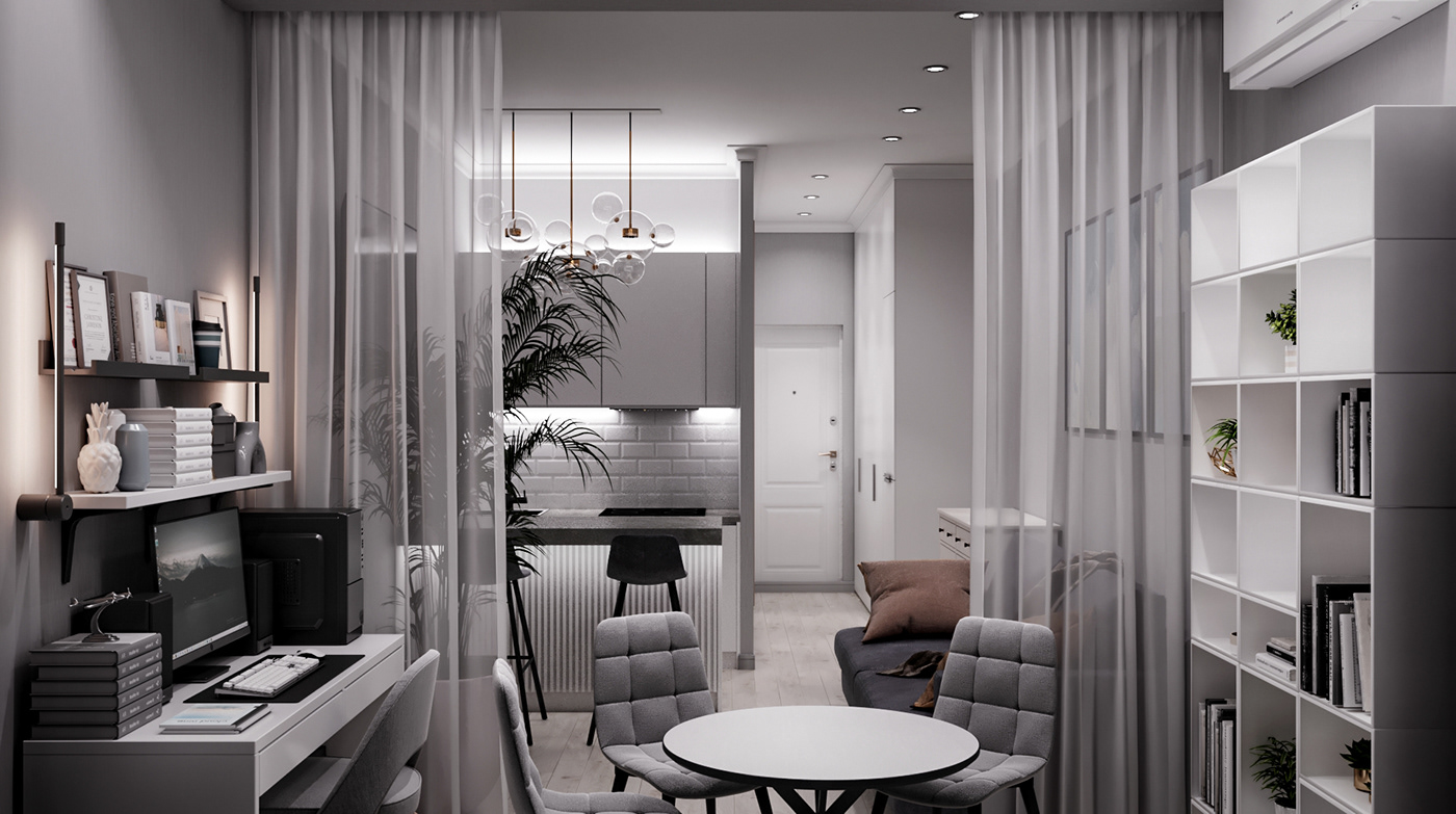 indoor interior design  3ds max corona visualization