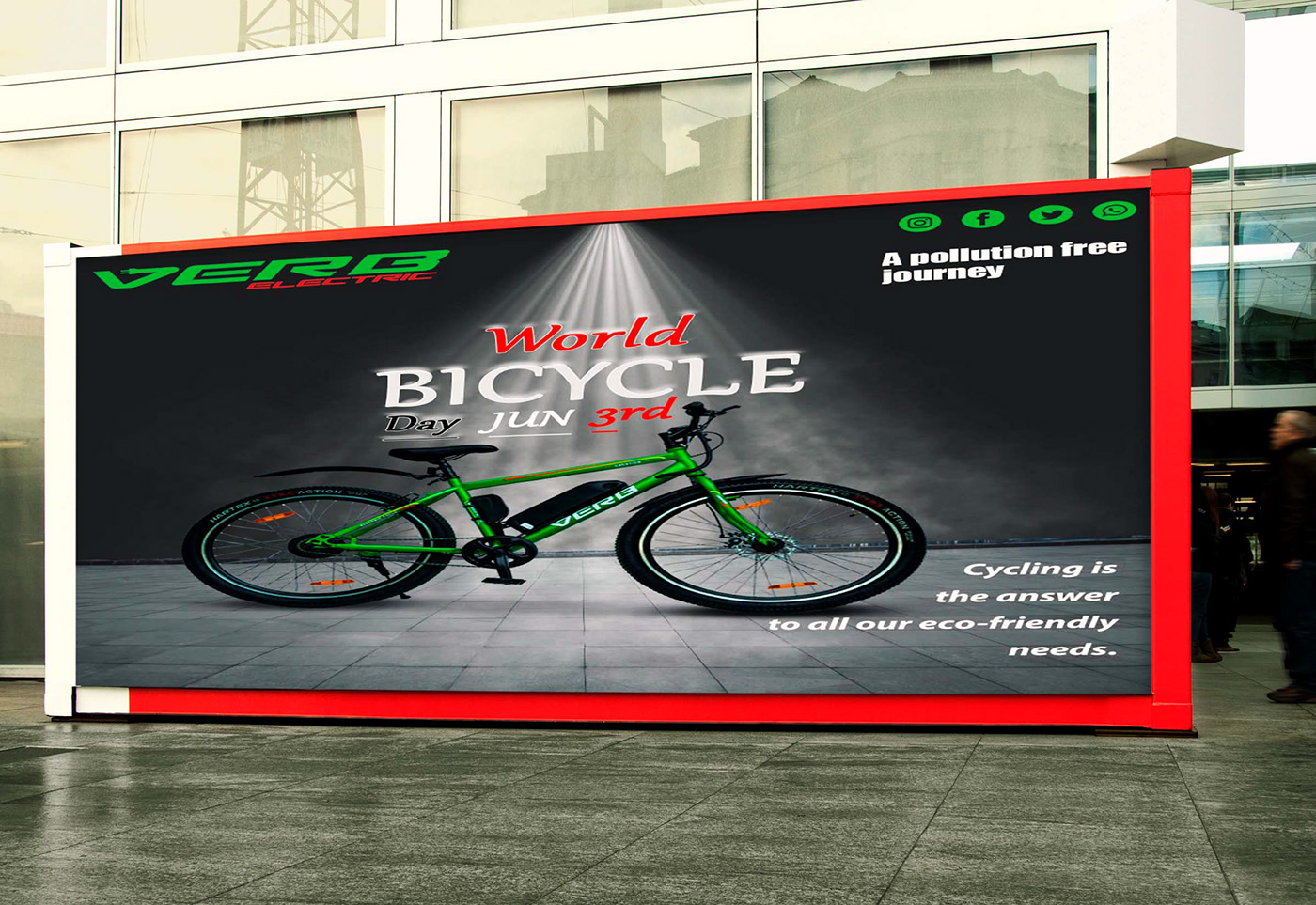 Bicycle brand identity design Socialmedia banner ads campaign Social media post