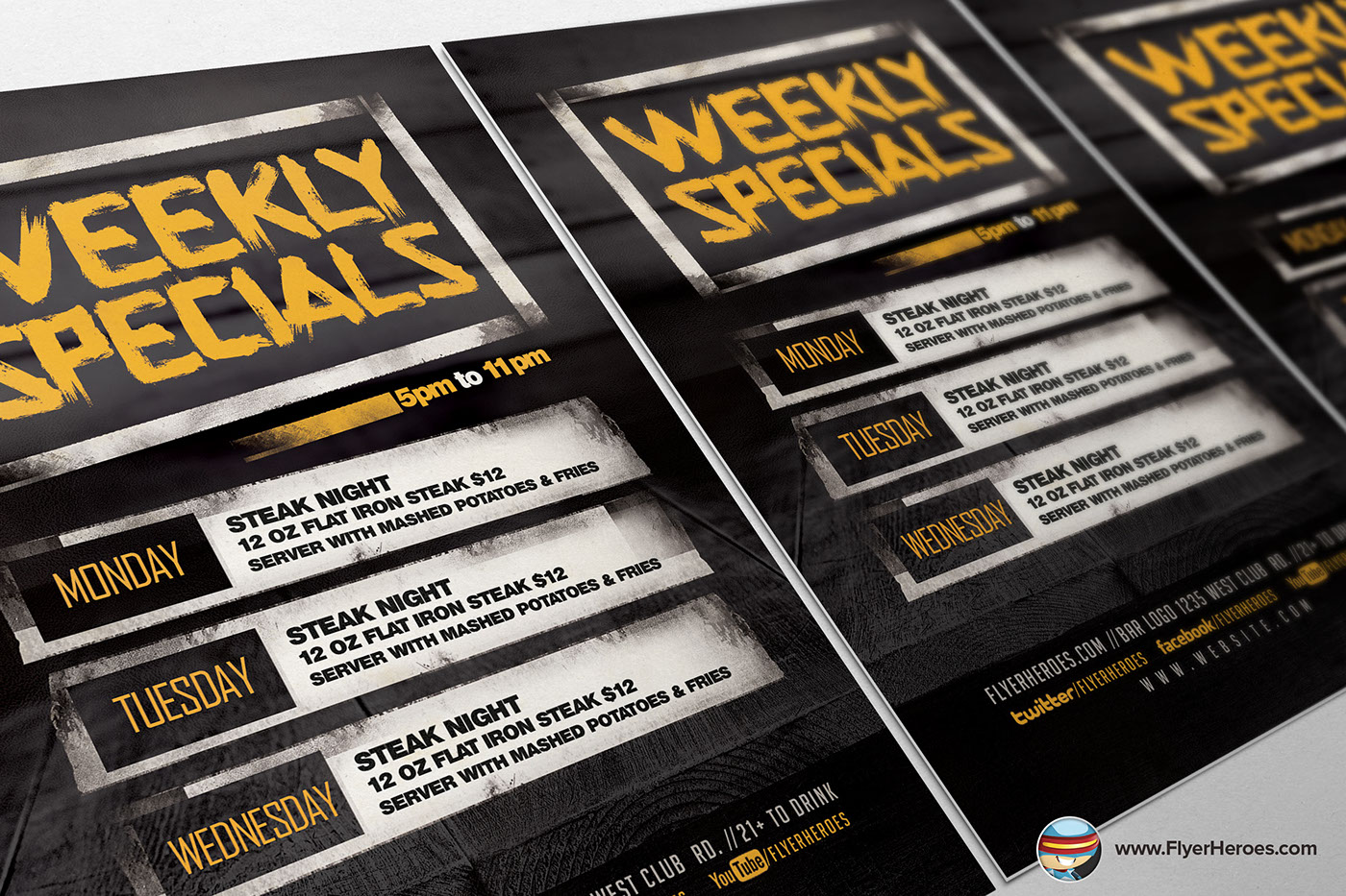 Weekly special flyer template psd adobe photoshop business