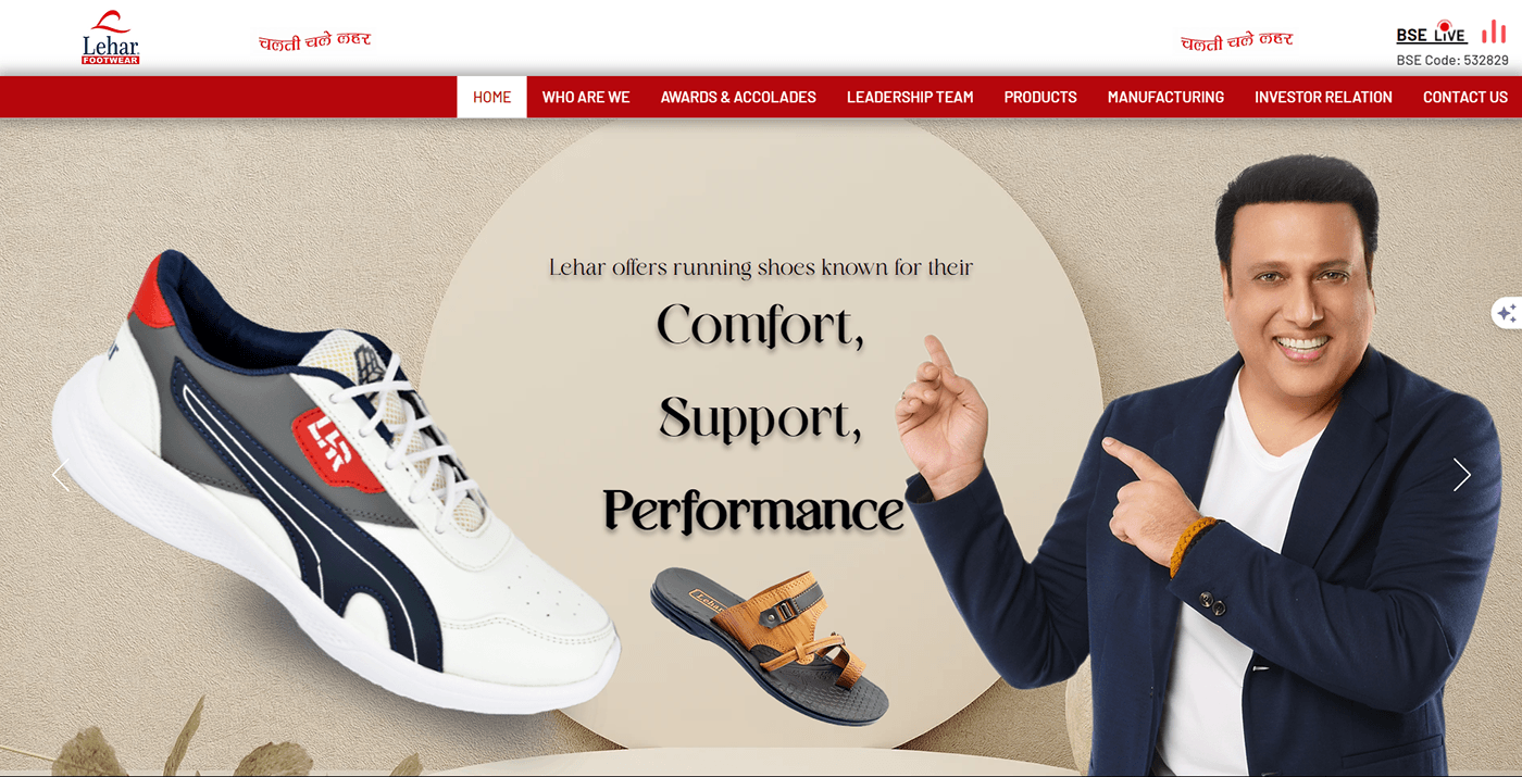 footwear Web Design  Ecommerce landing page UI/UX user interface Website animation  Footwear website design