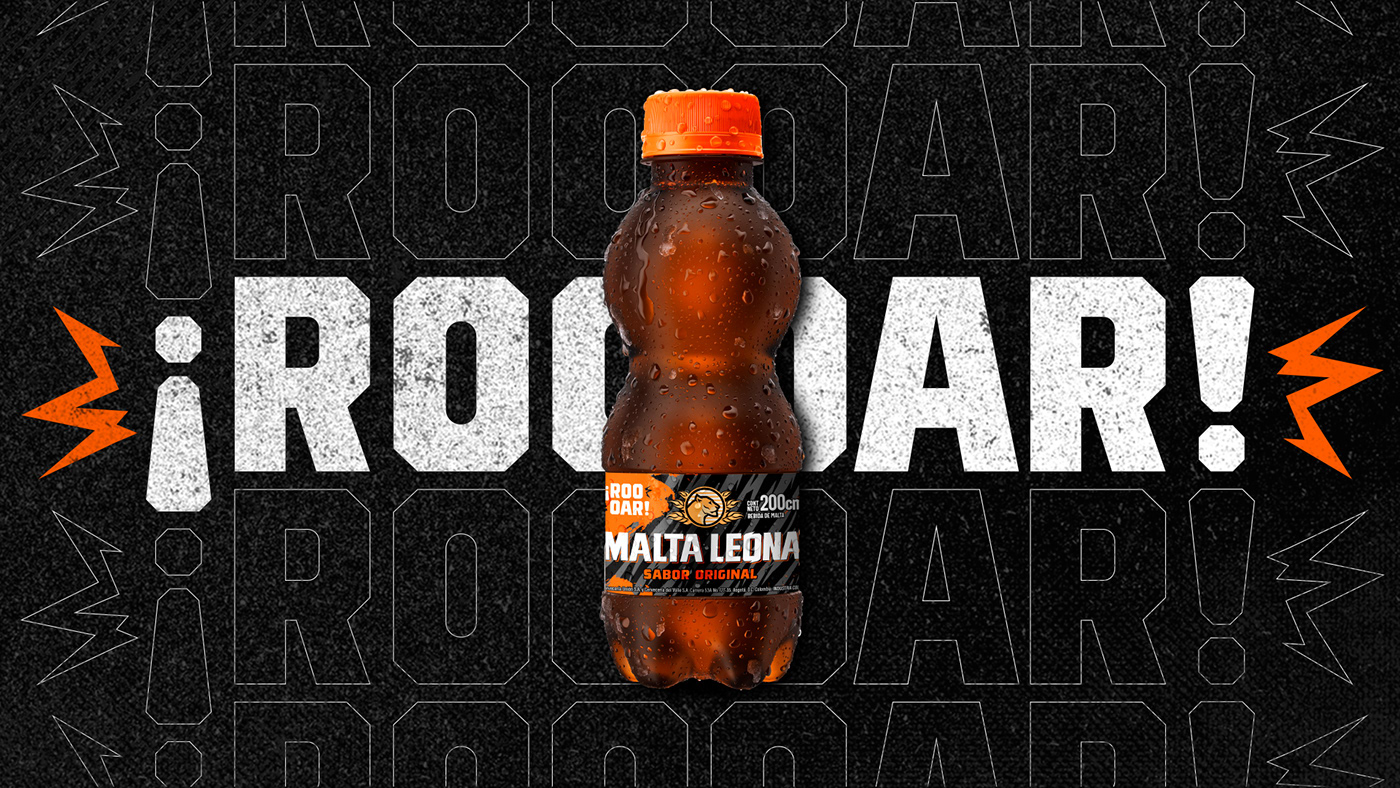 animal bottle colombia lion lioness malt malta Packaging rebranding redesign