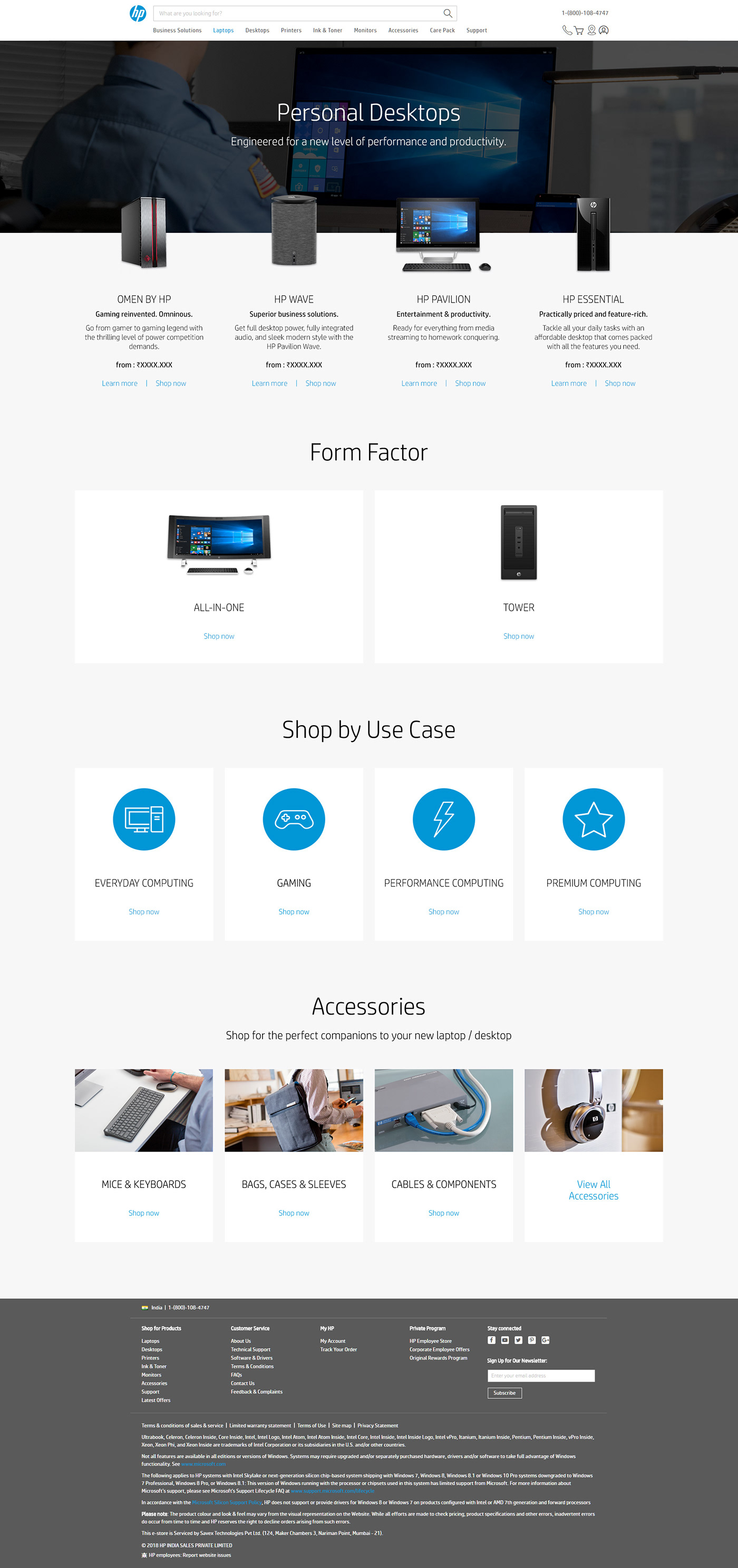 Minisite Website UI/UX Web Design  user interface