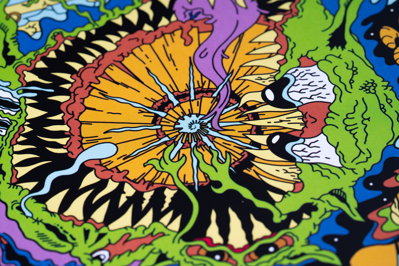 goblin Music Packaging album cover album artwork psychedelic psychedelic art digital illustration trippy goblin circus Psychedelic Rock