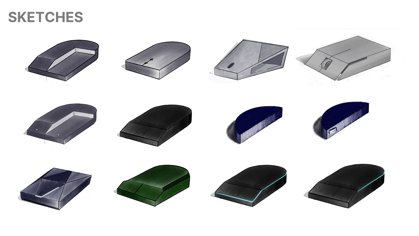Forms formstudy fusion 360 product design  industrial design Computer Mouse design keyshot