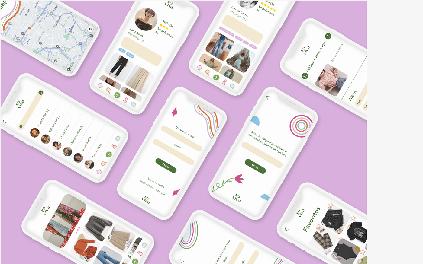 aplicativo app Clothing design Fashion  interactive moda UI/UX user interface Web Design 