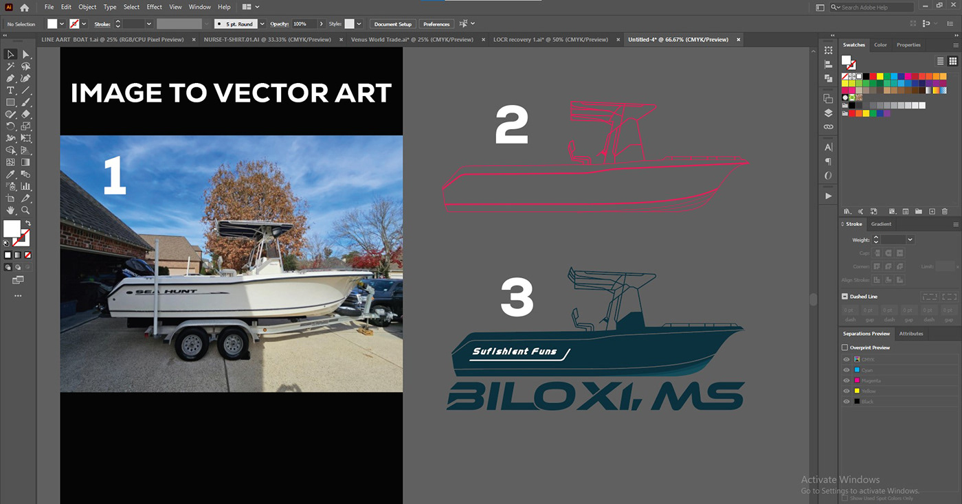 vector vector art Vector Illustration Digital Art  fishing boat art Drawing  boat vector fishing boat vector Images  to vector art