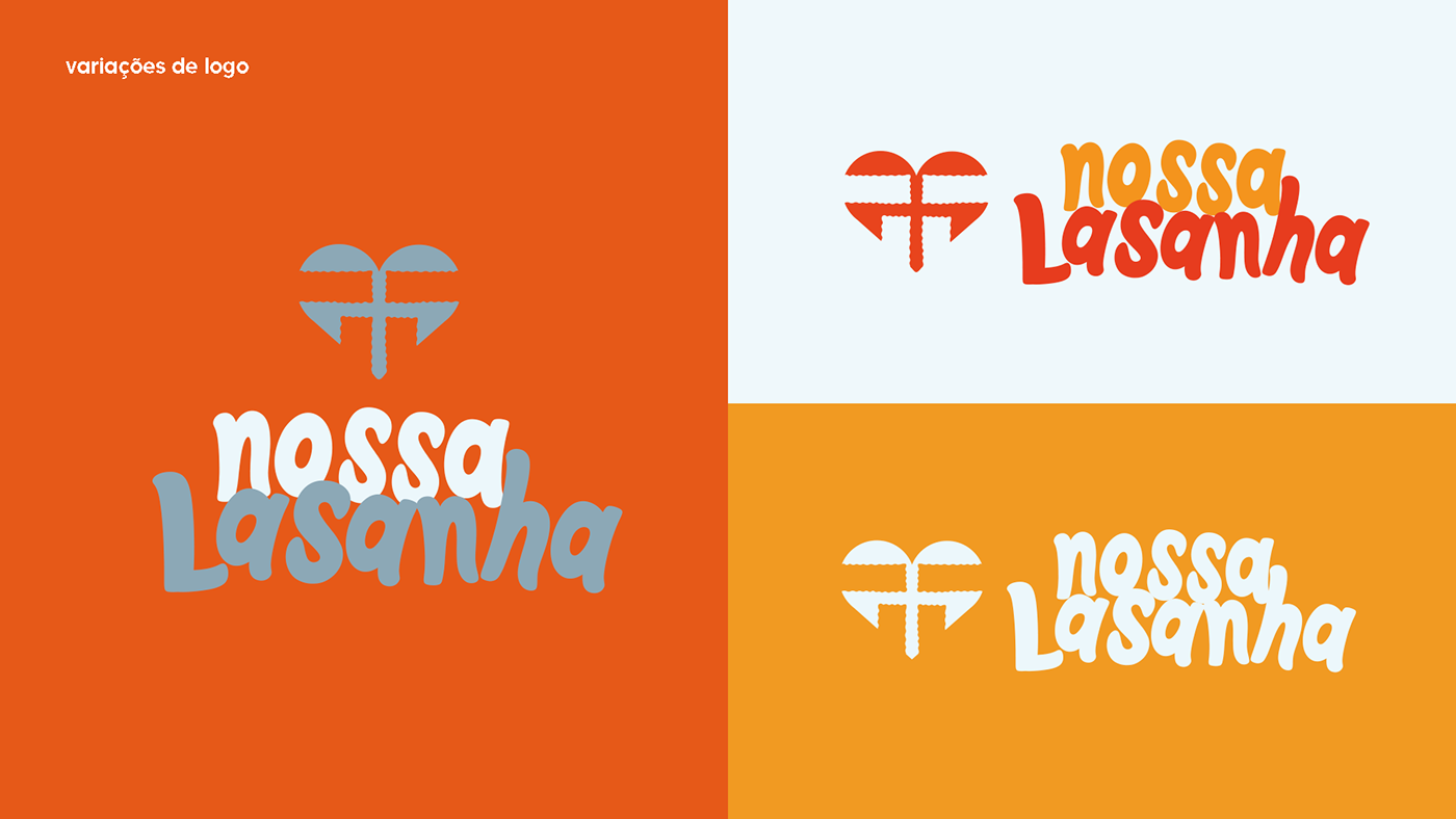 Graphic Designer visual identity logos marca Food  restaurant brand identity lasanha branding  Advertising 