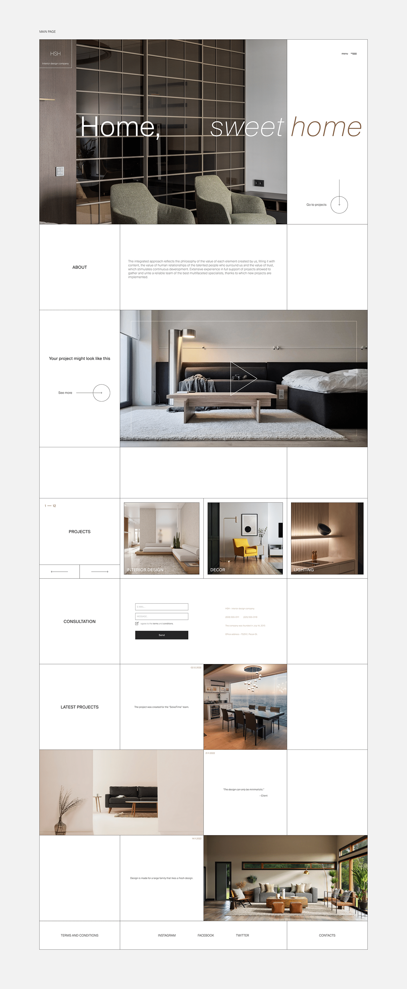 Web agency ux Minimalism Interior identity furniture design architecture UI
