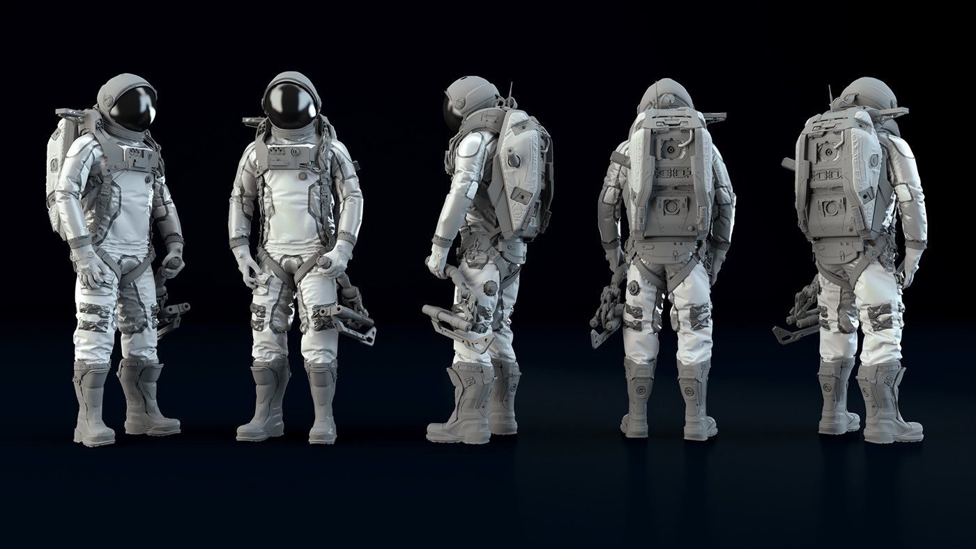 autodesk maya Maya redshift renderer modeling CGI 3D Scifi 3d modeling astronaut Character design 