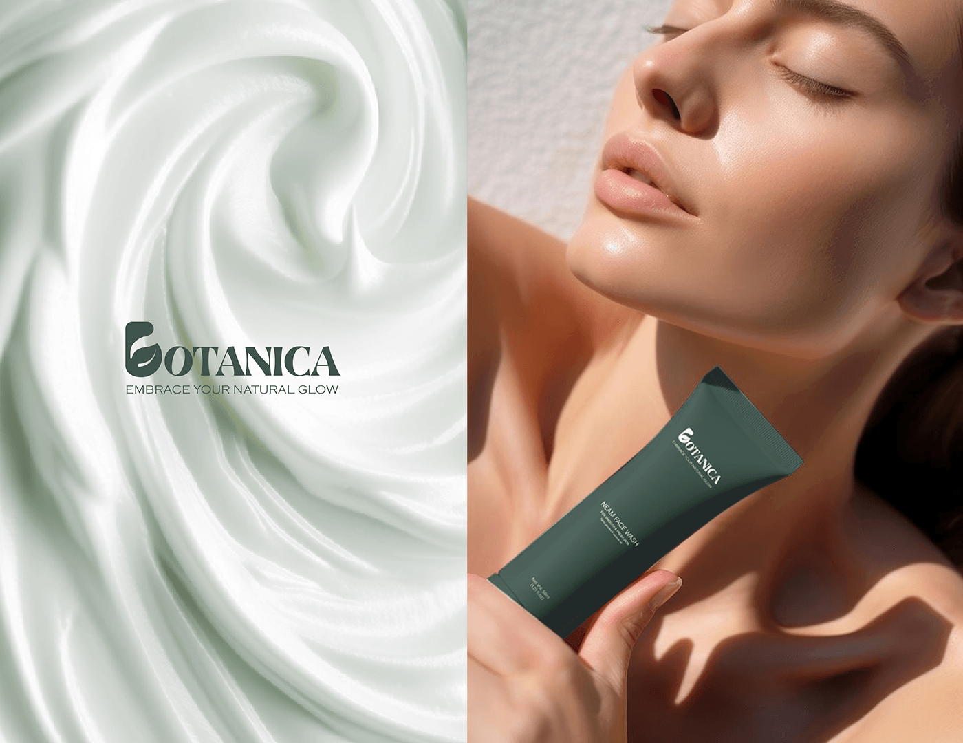 branding  brand identity Logo Design visual identity skincare cosmetics organic natural green botanical