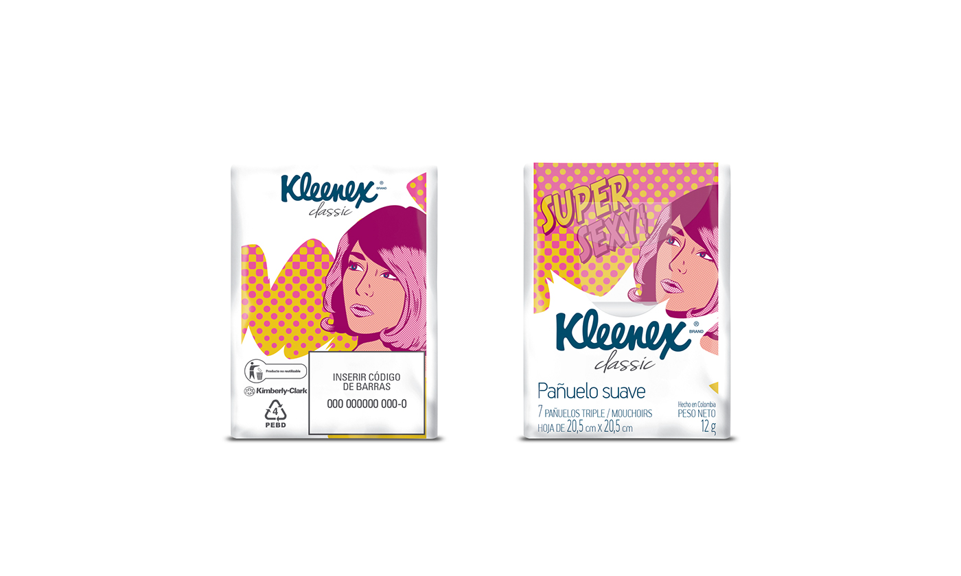 Packaging kleenex