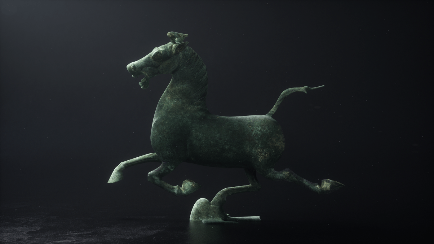 archaeology 3D Render motion motion graphics  motion design China Before China findvision dragon 封面设计  